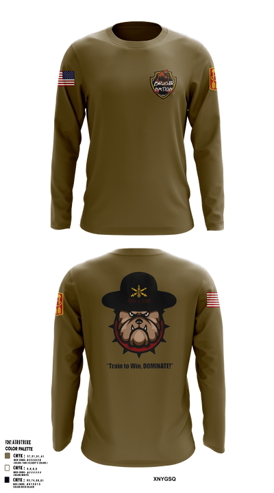 Bravo Bulldawgs 48520166 Long Sleeve Performance Shirt - 2