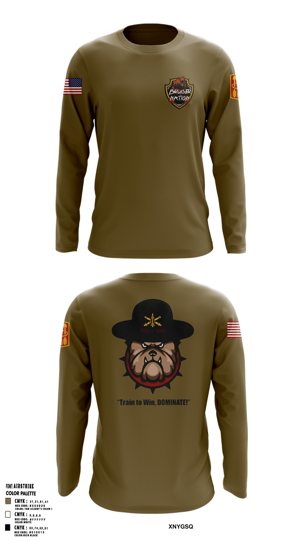Long Sleeve Performance Shirt, Bravo Bulldawgs, Army, Teamtime, Team time, sublimation, custom sports apparel, team uniforms, spirit wear, spiritwear, sports uniforms, custom shirts, team store, custom team store, fundraiser sports, apparel fundraiser