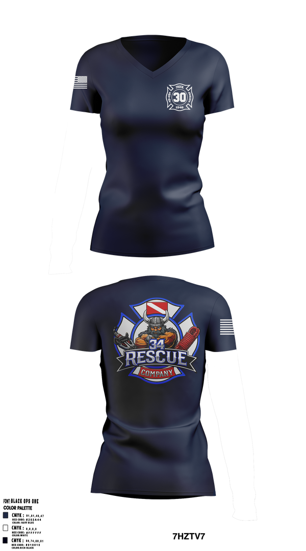 Women's Short Sleeve Vneck Shirt, Ripley vol. fire dept, Fire Department, Teamtime, Team time, sublimation, custom sports apparel, team uniforms, spirit wear, spiritwear, sports uniforms, custom shirts, team store, custom team store, fundraiser sports, apparel fundraiser