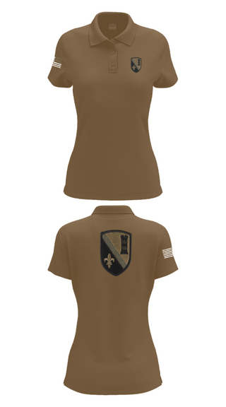 Women's Short Sleeve Performance Polo, 844th ECC, National Guard, Teamtime, Team time, sublimation, custom sports apparel, team uniforms, spirit wear, spiritwear, sports uniforms, custom shirts, team store, custom team store, fundraiser sports, apparel fundraiser