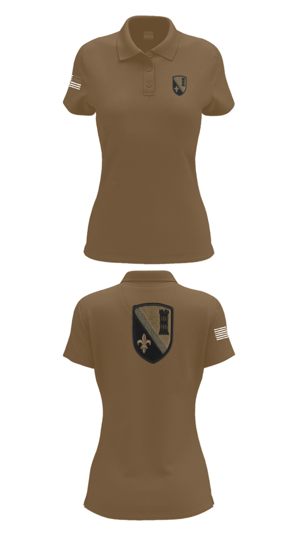 Women's Short Sleeve Performance Polo, 844th ECC, National Guard, Teamtime, Team time, sublimation, custom sports apparel, team uniforms, spirit wear, spiritwear, sports uniforms, custom shirts, team store, custom team store, fundraiser sports, apparel fundraiser