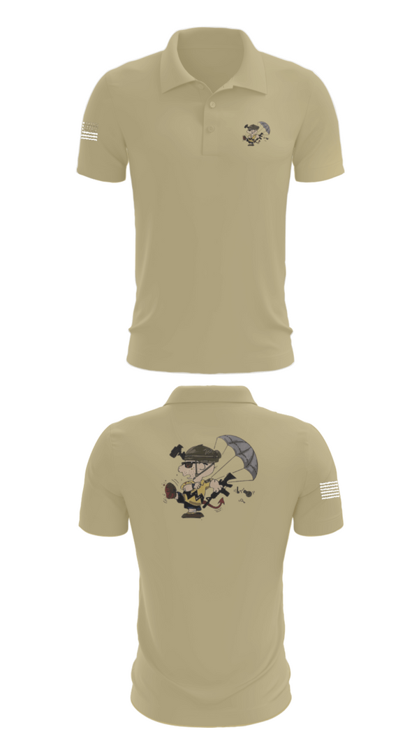 Short Sleeve Performance Polo, 1-508th PIR, Army, Teamtime, Team time, sublimation, custom sports apparel, team uniforms, spirit wear, spiritwear, sports uniforms, custom shirts, team store, custom team store, fundraiser sports, apparel fundraiser