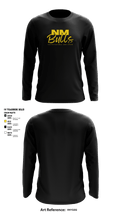 New Milford Bulls Football And Cheerleading 19489077 Long Sleeve Performance Shirt - 17