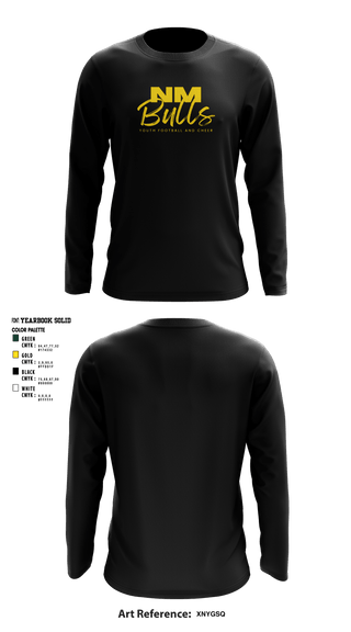 Long Sleeve Performance Shirt, New Milford Bulls Football And Cheerleading, Football, Teamtime, Team time, sublimation, custom sports apparel, team uniforms, spirit wear, spiritwear, sports uniforms, custom shirts, team store, custom team store, fundraiser sports, apparel fundraiser