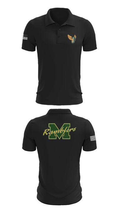 McBain High School Volleyball 93247142 Short Sleeve Performance Polo - 28