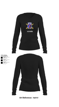 1/C/2-15FA 84348140 Women's Long Sleeve V-neck Shirt - 22