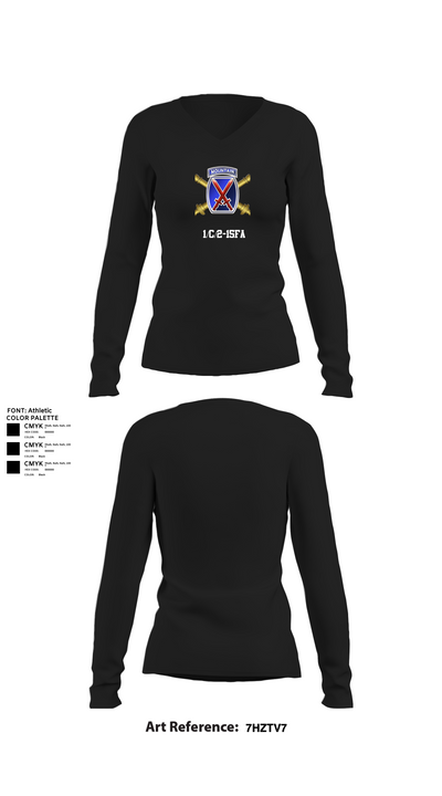 1/C/2-15FA 84348140 Women's Long Sleeve V-neck Shirt - 22