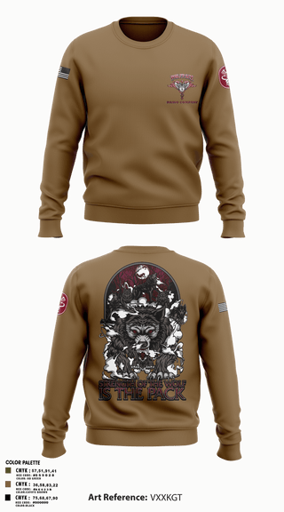 Crew Neck Sweatshirt, Bravo Company, MRBn, Fort Belvoir, Army, Teamtime, Team time, sublimation, custom sports apparel, team uniforms, spirit wear, spiritwear, sports uniforms, custom shirts, team store, custom team store, fundraiser sports, apparel fundraiser