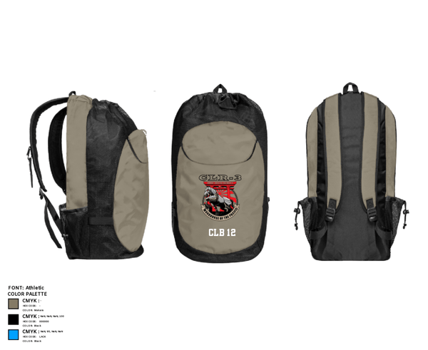 Gear Bag, CLB 12, Marines, Teamtime, Team time, sublimation, custom sports apparel, team uniforms, spirit wear, spiritwear, sports uniforms, custom shirts, team store, custom team store, fundraiser sports, apparel fundraiser
