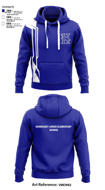 Hennessey Lower Elementary School 92108904 Hoodie - 1