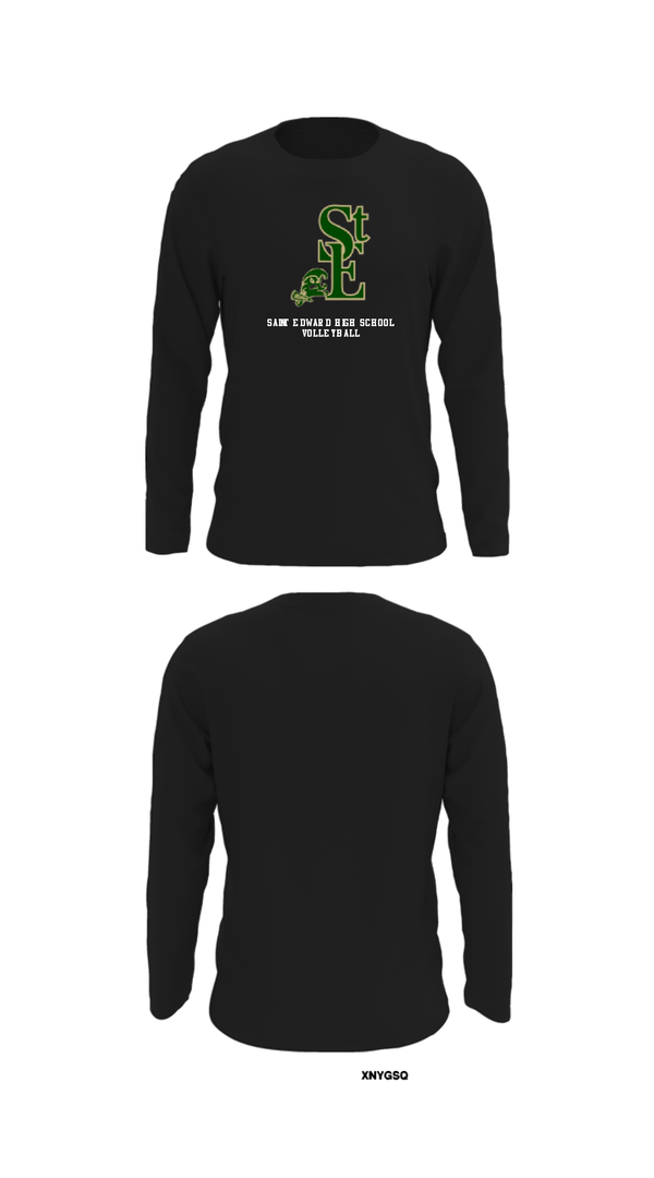 Long Sleeve Performance Shirt, Saint Edward High School Volleyball, Women's Volleyball, Teamtime, Team time, sublimation, custom sports apparel, team uniforms, spirit wear, spiritwear, sports uniforms, custom shirts, team store, custom team store, fundraiser sports, apparel fundraiser