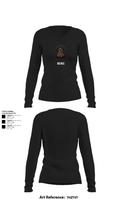 None 69864015 Women's Long Sleeve V-neck Shirt - 21
