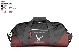Duffle Bag, Eagles, Men's Volleyball, Teamtime, Team time, sublimation, custom sports apparel, team uniforms, spirit wear, spiritwear, sports uniforms, custom shirts, team store, custom team store, fundraiser sports, apparel fundraiser