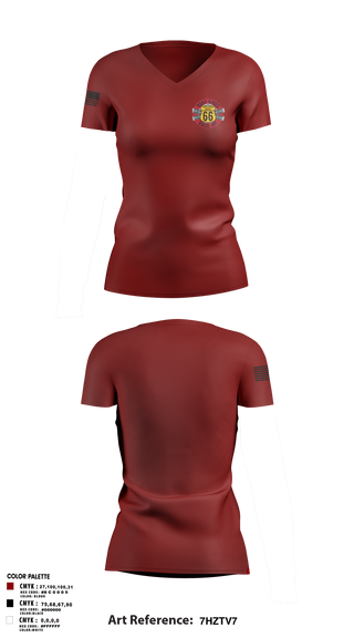 Women's Short Sleeve Vneck Shirt, 66 Transportation Company, , Teamtime, Team time, sublimation, custom sports apparel, team uniforms, spirit wear, spiritwear, sports uniforms, custom shirts, team store, custom team store, fundraiser sports, apparel fundraiser