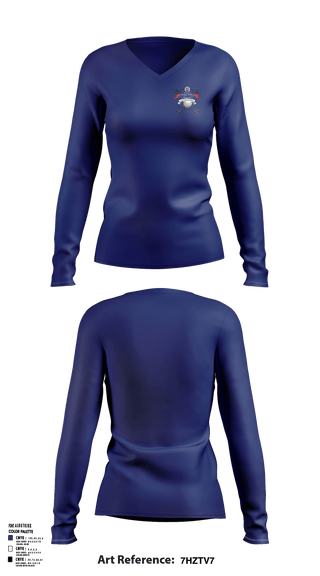 Women's Long Sleeve Vneck Shirt, 284th ASOS, Air Force, Teamtime, Team time, sublimation, custom sports apparel, team uniforms, spirit wear, spiritwear, sports uniforms, custom shirts, team store, custom team store, fundraiser sports, apparel fundraiser