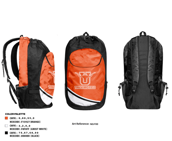 Gear Bag, United Track and Field, Track & Field, Teamtime, Team time, sublimation, custom sports apparel, team uniforms, spirit wear, spiritwear, sports uniforms, custom shirts, team store, custom team store, fundraiser sports, apparel fundraiser