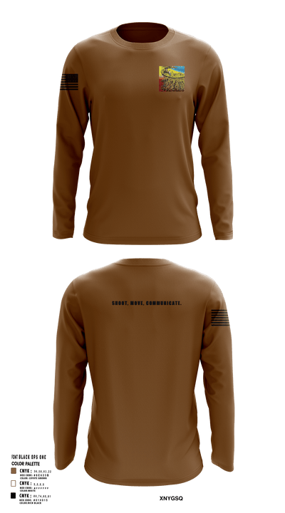 218th Maneuver brigade 66845411 Long Sleeve Performance Shirt - 1