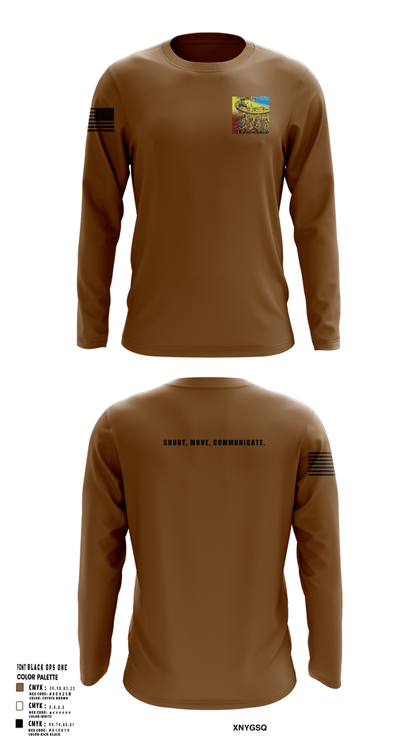 Long Sleeve Performance Shirt, 218th Maneuver brigade, National Guard, Teamtime, Team time, sublimation, custom sports apparel, team uniforms, spirit wear, spiritwear, sports uniforms, custom shirts, team store, custom team store, fundraiser sports, apparel fundraiser