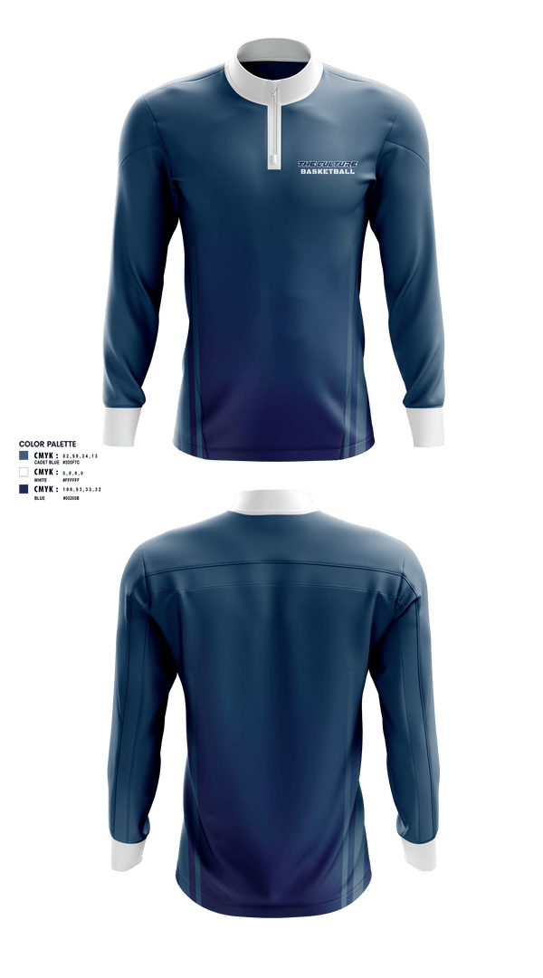 Quarter Zip Jacket, The Culture, Men's Basketball, Teamtime, Team time, sublimation, custom sports apparel, team uniforms, spirit wear, spiritwear, sports uniforms, custom shirts, team store, custom team store, fundraiser sports, apparel fundraiser