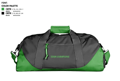 Duffle Bag, Team Champions, Men's Soccer, Teamtime, Team time, sublimation, custom sports apparel, team uniforms, spirit wear, spiritwear, sports uniforms, custom shirts, team store, custom team store, fundraiser sports, apparel fundraiser