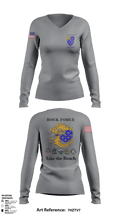 undefined Women's Long Sleeve V-neck Shirt - 23