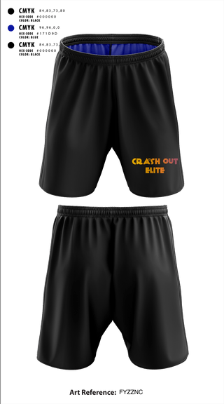 Athletic Shorts With Pockets, Crash out elite, Men's Basketball, Teamtime, Team time, sublimation, custom sports apparel, team uniforms, spirit wear, spiritwear, sports uniforms, custom shirts, team store, custom team store, fundraiser sports, apparel fundraiser