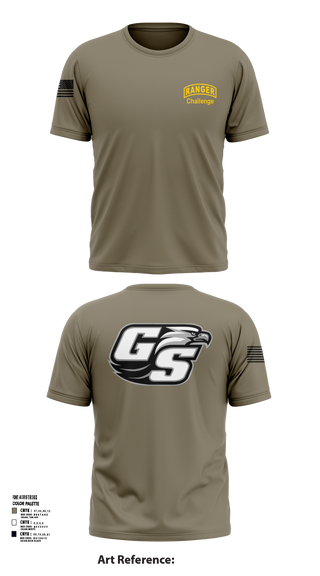 Short Sleeve Performance Shirt, GASOU ROTC Ranger Challenge, , Teamtime, Team time, sublimation, custom sports apparel, team uniforms, spirit wear, spiritwear, sports uniforms, custom shirts, team store, custom team store, fundraiser sports, apparel fundraiser
