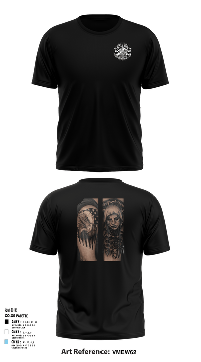 Benedictine Wrestling 76279848 Short Sleeve Performance Shirt - 4