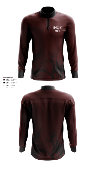 Quarter Zip Jacket, Ballislife, Men's Basketball, Teamtime, Team time, sublimation, custom sports apparel, team uniforms, spirit wear, spiritwear, sports uniforms, custom shirts, team store, custom team store, fundraiser sports, apparel fundraiser