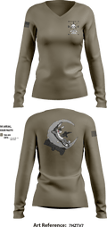 1-181 INF Goon Squad 39530848 Women's Long Sleeve V-neck Shirt - 4