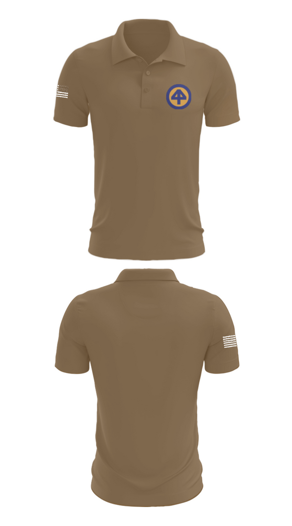Short Sleeve Performance Polo, A CO 2-113th, Army, Teamtime, Team time, sublimation, custom sports apparel, team uniforms, spirit wear, spiritwear, sports uniforms, custom shirts, team store, custom team store, fundraiser sports, apparel fundraiser