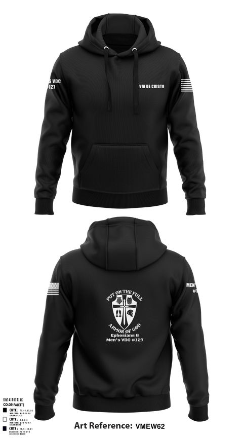Hoodie, Service AideService AideVia De Cristo, , Teamtime, Team time, sublimation, custom sports apparel, team uniforms, spirit wear, spiritwear, sports uniforms, custom shirts, team store, custom team store, fundraiser sports, apparel fundraiser