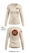 MTFPD Water Rescue Teams 62483869 Women's Long Sleeve V-neck Shirt - 1