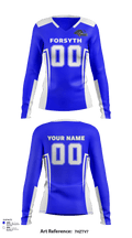 Forsyth High School Volleyball 13165035 Women's Long Sleeve V-neck Shirt - 81