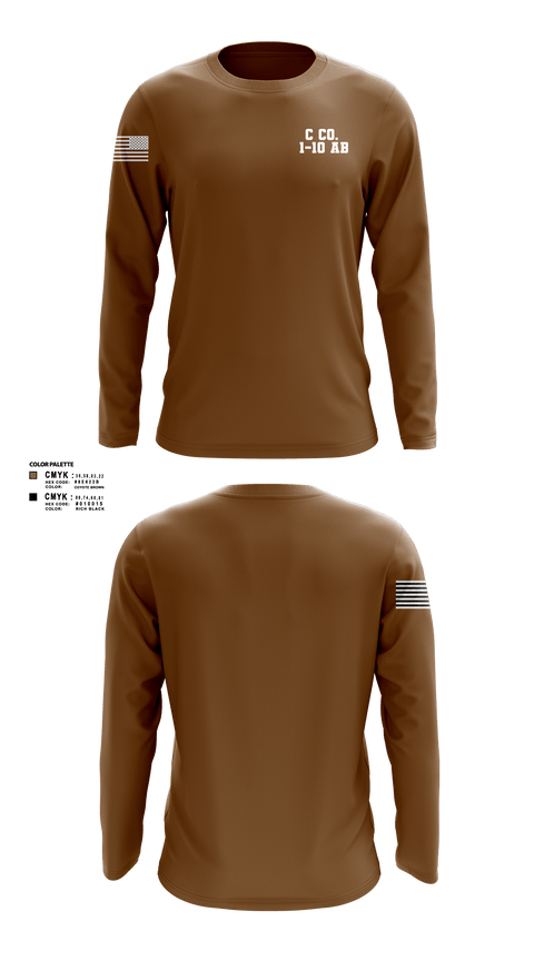 Long Sleeve Performance Shirt, C Co. 1-10 AB, , Teamtime, Team time, sublimation, custom sports apparel, team uniforms, spirit wear, spiritwear, sports uniforms, custom shirts, team store, custom team store, fundraiser sports, apparel fundraiser