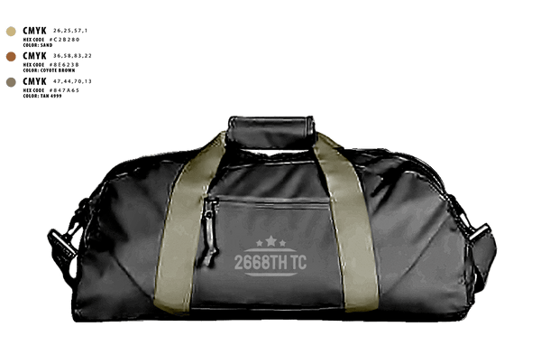 Duffle Bag, 2668th TC, National Guard, Teamtime, Team time, sublimation, custom sports apparel, team uniforms, spirit wear, spiritwear, sports uniforms, custom shirts, team store, custom team store, fundraiser sports, apparel fundraiser
