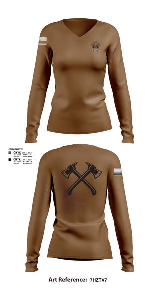 Women's Long Sleeve Vneck Shirt, Mortars, Army, Teamtime, Team time, sublimation, custom sports apparel, team uniforms, spirit wear, spiritwear, sports uniforms, custom shirts, team store, custom team store, fundraiser sports, apparel fundraiser