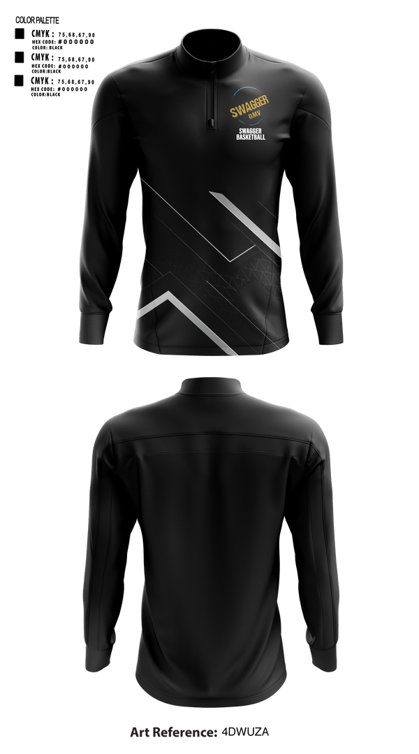 Quarter Zip Jacket, Swagger, Men's Basketball, Teamtime, Team time, sublimation, custom sports apparel, team uniforms, spirit wear, spiritwear, sports uniforms, custom shirts, team store, custom team store, fundraiser sports, apparel fundraiser