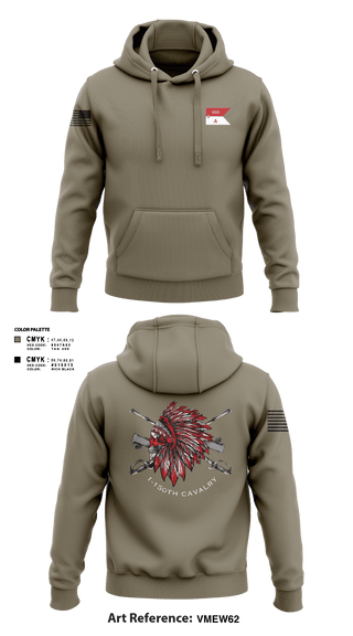 Hoodie, Apache Troop 1-150th, Army, Teamtime, Team time, sublimation, custom sports apparel, team uniforms, spirit wear, spiritwear, sports uniforms, custom shirts, team store, custom team store, fundraiser sports, apparel fundraiser
