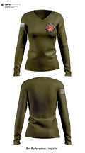 D1 Ducks 42618043 Women's Long Sleeve V-neck Shirt - 1