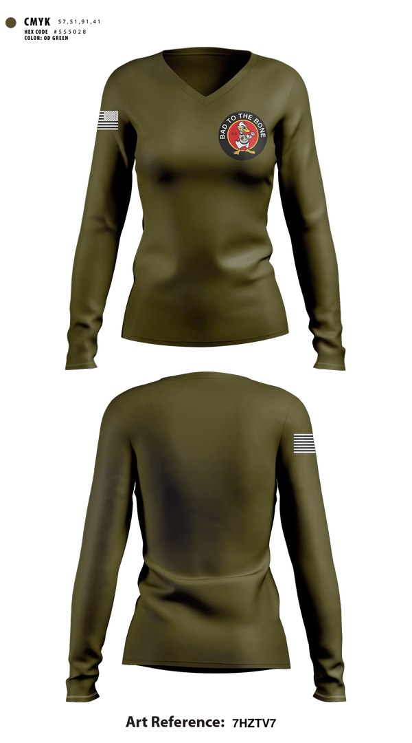Women's Long Sleeve Vneck Shirt, D1 Ducks, Army, Teamtime, Team time, sublimation, custom sports apparel, team uniforms, spirit wear, spiritwear, sports uniforms, custom shirts, team store, custom team store, fundraiser sports, apparel fundraiser