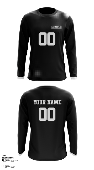 Long Sleeve Performance Shirt, BROADWAY, Men's Volleyball, Teamtime, Team time, sublimation, custom sports apparel, team uniforms, spirit wear, spiritwear, sports uniforms, custom shirts, team store, custom team store, fundraiser sports, apparel fundraiser