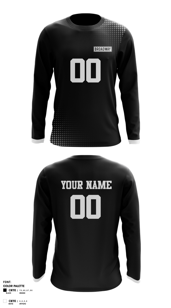 Long Sleeve Performance Shirt, BROADWAY, Men's Volleyball, Teamtime, Team time, sublimation, custom sports apparel, team uniforms, spirit wear, spiritwear, sports uniforms, custom shirts, team store, custom team store, fundraiser sports, apparel fundraiser