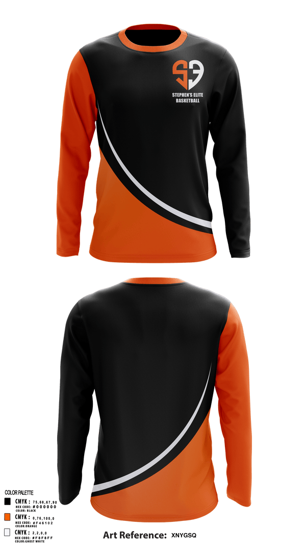 Long Sleeve Performance Shirt, Stephen’s Elite, Men's Basketball, Teamtime, Team time, sublimation, custom sports apparel, team uniforms, spirit wear, spiritwear, sports uniforms, custom shirts, team store, custom team store, fundraiser sports, apparel fundraiser