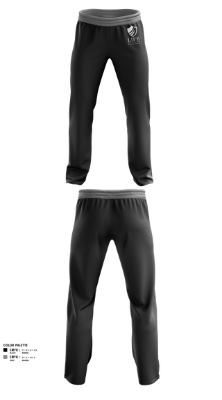 Sweatpants, Life Academy Royals, Men's Basketball, Teamtime, Team time, sublimation, custom sports apparel, team uniforms, spirit wear, spiritwear, sports uniforms, custom shirts, team store, custom team store, fundraiser sports, apparel fundraiser