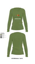 USASA BELVOIR 16372072 Women's Long Sleeve V-neck Shirt - 42