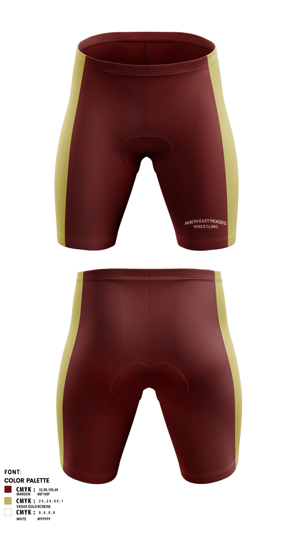 Men's Compression Shorts, North East Pickers, Wrestling, Teamtime, Team time, sublimation, custom sports apparel, team uniforms, spirit wear, spiritwear, sports uniforms, custom shirts, team store, custom team store, fundraiser sports, apparel fundraiser