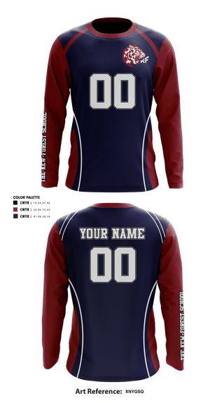 Long Sleeve Performance Shirt, The Kew-Forest School Volleyball, Men's Volleyball, Teamtime, Team time, sublimation, custom sports apparel, team uniforms, spirit wear, spiritwear, sports uniforms, custom shirts, team store, custom team store, fundraiser sports, apparel fundraiser