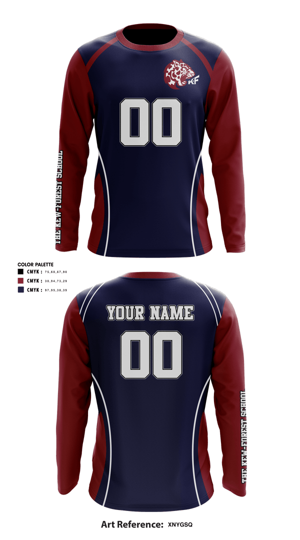 Long Sleeve Performance Shirt, The Kew-Forest School Volleyball, Men's Volleyball, Teamtime, Team time, sublimation, custom sports apparel, team uniforms, spirit wear, spiritwear, sports uniforms, custom shirts, team store, custom team store, fundraiser sports, apparel fundraiser