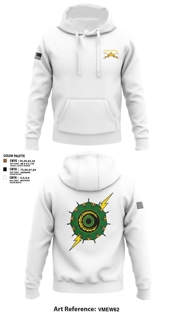 Hoodie, Chaos Company, Army, Teamtime, Team time, sublimation, custom sports apparel, team uniforms, spirit wear, spiritwear, sports uniforms, custom shirts, team store, custom team store, fundraiser sports, apparel fundraiser